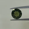 Natural Green Tourmaline Round 8mm Flower Facet Cut 1.58 Cts VS2 Clarity | Basil Green Color Brazil October Birthstone | Loose Gemstone