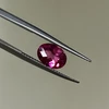 Natural Rubellite Oval Checker Cut 1.61 Cts VVS Clarity 9.1x6.7mm | Intense Pink Color Brazil | Rubellite October Birthstone Loose Gemstone