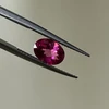 Natural Rubellite Oval Checker Cut 1.61 Cts VVS Clarity 9.1x6.7mm | Intense Pink Color Brazil | Rubellite October Birthstone Loose Gemstone