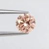 Diamond Lab Grown Light Pink Color Round 5.19mm Brilliant Cut 0.51 Cts Jewelry Making Stone