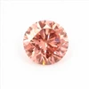 Lab Grown Diamond Round 4.45mm Brilliant Cut Intense Pink Color 0.36 Cts Jewelry Making Stone