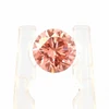 Lab Grown Diamond Round 4.45mm Brilliant Cut Intense Pink Color 0.36 Cts Jewelry Making Stone