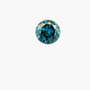 Blue Color Diamond Lab Grown Round 4.87mm Brilliant Cut 0.44 Cts Custom Jewelry Making