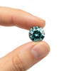 Lab Grown Diamond Round 5mm Brilliant Cut Deep Blue Color 0.475 Cts Custom Jewelry Designing