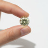 Green Blue Color Diamond Lab Grown Round 7.37mm Brilliant Cut 1.51 Cts Designer Jewelry Making