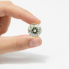 Diamond Lab Grown Greenish Blue Color Round 6.49mm Brilliant Cut 1 Cts Loose Diamond Jewelry Making