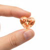 Intense Pink Color Diamond Lab Grown Heart 8x6.5mm Brilliant Cut 1.6 Cts Jewelry Making Loose Stone