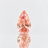 Intense Pink Color Lab Grown Diamond Pear 4x2.5mm Diamond Cut 0.11 Cts Loose Diamond Jewelry Making
