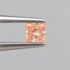 Diamond Lab Grown Intense Pink Color Square 2.54mm Princess Cut 0.1 Cts Jewelry Making Stone