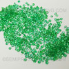 Round Diamond Cut Natural Emerald, Spring Green Color, 1.3 mm SI Clarity