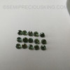 Natural Green Sapphire 2mm Round Diamond Cut VS Clarity Winsor Green Color Loose Gemstone