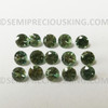 Natural Green Sapphire 2.2mm Round Diamond Cut VS Clarity Winsor Green Color Loose Gemstone