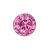 2 mm Round Diamond Cut Natural Pink Sapphire, Rose Pink Color, SI1 Clarity