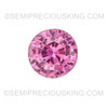Round Diamond Cut Natural Pink Sapphire, Rose Pink Color, SI1 Clarity 2.5 mm