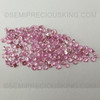 Round Diamond Cut Natural Pink Sapphire, Baby Pink  Color, SI1 2.6 mm Clarity