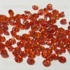 Natural Spessartite 3mm Round Diamond Cut VS Clarity Salamander Orange Color Loose Gemstone