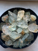 Natural Aquamarine Gemstone Rough Aqua and Clear Blue Color Mix Size Africa Loose Uncut Rough