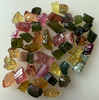 Natural Multi Tourmaline Rough 47.13 Carats 50 Piece Uncut 4A Quality Uncut Raw Gemstone Birthstone