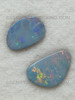 Natural Doublet Opal Loose Freeform Shape Australian Play of Colors Opals