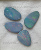 Dramatic Play of Color Opal Freeform Natural Doublet Boulder Australian Opals