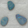 Natural Doublet Opal Unique Freeform Australian Cornflower Blue Loose Opal