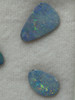 Natural Doublet Opal Unique Freeform Australian Cornflower Blue Loose Opal