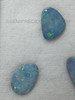 Natural Doublet Opal Unique Freeform Australian Cornflower Blue Loose Opal