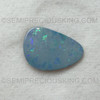 Natural Doublet Opal 7.65 Carats Unique Australian Play of Colors Boulder Opal