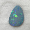 Natural Doublet Opal 7.65 Carats Unique Australian Play of Colors Boulder Opal
