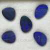 Ocean Blue Plain Natural Doublet Boulder Opal Australia Excellent Quality