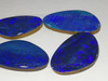 Doublet Australian Opal 7.55 Carat Ocean Blue Play of Color Natural Opal Gems