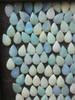 6X4 mm Pear Shape Cabochon Natural Australian White Play of Color Loose Opal