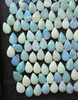 6X4 mm Pear Shape Cabochon Natural Australian White Play of Color Loose Opal