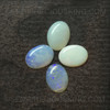 Natural White Opal Cabochon Oval 8X6mm Play of Colors SI1 Clarity Loose Gemstone