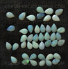 Natural White Opal Pear Cabochon 6X4mm Play of Colors SI1 Clarity Loose Opal