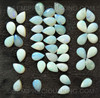 Natural Opal Pear Shape 6x4 mm Calibrated White Play of Color Loose Opal Gems