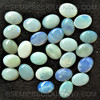 8X6 mm Oval Natural Australian Boulder Opal Cabochon White Play of Color Opal