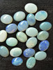 8X6 mm Oval Natural Australian Boulder Opal Cabochon White Play of Color Opal