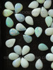 Milky White Australian Opal 100% Natural Pears Shape 7x5 mm Play of Color Opals