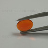 Natural Mexican Fire Opal Oval Cabochon 9.5X7.5mm Intense Orange Color VS Clarity Loose Gemstone