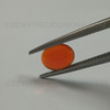 Natural Mexican Fire Opal Oval Cabochon 9X7mm Intense Orange Color VVS Clarity Loose Gemstones