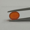 Mexico Fire Opal Marigold Orange Color Oval 9X7 mm Mexican Play of Colors Waxy Gemstone