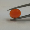 Natural Mexican Fire Opal Oval Cabochon 11X9mm Flame Orange Color VS Clarity Loose Gemstone