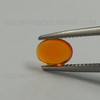 Natural Mexican Fire Opal Oval Cabochon 8X6mm Tangerine Orange Color VVS Clarity Loose Gemstone