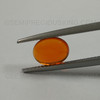 Natural Mexican Fire Opal Oval Cabochon 8.5X6.5mm Flame Orange Color VVS Clarity Loose Gemstone