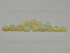 100% Natural Off-White Round Loose Opal 4mm Ethiopian Play of Colors Opals