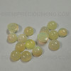 100% Natural Off-White Round Loose Opal 4mm Ethiopian Play of Colors Opals