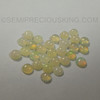 Genuine Off-White Loose Opal 4mm Round Ethiopia Welo Opal October gemstone