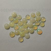 Genuine Off-White Loose Opal 4mm Round Ethiopia Welo Opal October gemstone