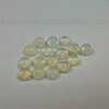 Natural Ethiopian Opal Round Cabochon 4mm White Transparent Color VS Clarity Loose Gemstone